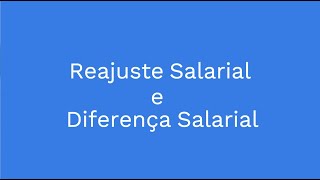 Lançamento de Reajuste e Diferença Salarial [upl. by Cummings926]