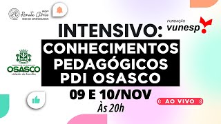 Intensivo Conhecimentos Pedagógicos PDI Osasco [upl. by Melcher318]