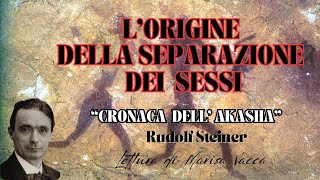 LORIGINE DELLA SEPARAZIONE DEI SESSI  TRA UOMO E DONNA  CRONACA DELL AKASHA R Steiner [upl. by Jesselyn840]