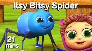 Itsy Bitsy Spider Learn Persistence  Educational Nursery Rhymes amp Baby Songs [upl. by Eelrefinnej509]