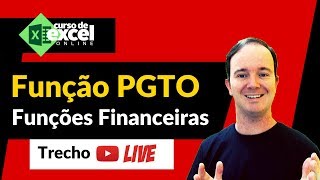 Função PGTO  Funções Financeiras no EXCEL [upl. by Alletnahs774]