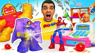 Come si diventa un supereroe Video per bambini con i supereroi giocattolo Spiderman giocattolo [upl. by Nile]