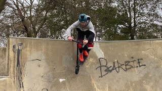 Electric Scooter Vs Skatepark [upl. by Bornie]