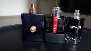 Versace Dylan Blue  Prada Luna Rossa Carbón  Sauvage Dior [upl. by Baese]