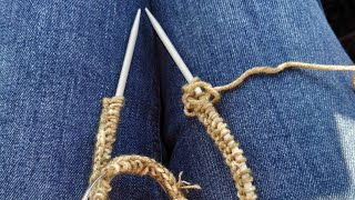 How to use Circular Knitting Needles [upl. by Nemzzaj235]