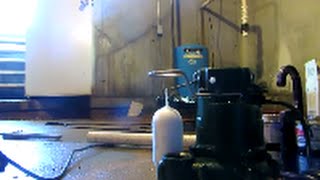 8 inches of water in flooded basement  zoeller pump [upl. by Cherin697]