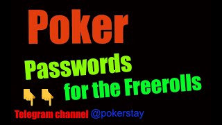 Poker Freeroll Passwords  get access to private freerolls [upl. by Prunella]