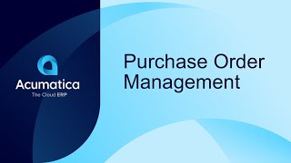 Purchase Order Management [upl. by Hernandez]