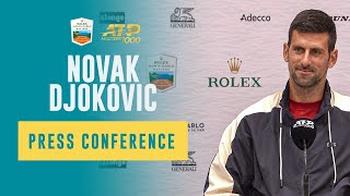 Novak Djokovic Round 2 Press Conference  Rolex Monte Carlo Masters 2024 [upl. by Marr9]