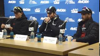 2015 Amgen Tour of California Stage 5 Press Conference [upl. by Narahs]