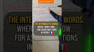 The interrogative words where when how for asking questions ❓️❓️❓️❓️in French 🇨🇵 French [upl. by Brause]