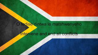 South Africa National Anthem English lyrics [upl. by Sofer]