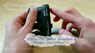 Der beste Fingertrainer Die verstellbare Fingerhantel von ENO [upl. by Negaem803]