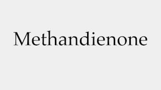 How to Pronounce Methandienone [upl. by Eserahs]