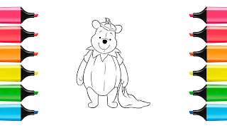 Coloring Page Pumpkin WinniethePooh [upl. by Sedecram]