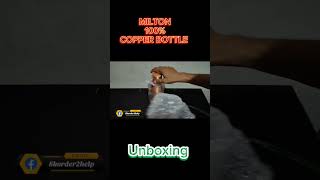 🔥Milton copper bottle 1000 ml 🔥 best copper bottle under 500 Milton Cooper bottle unboxing [upl. by Rella]