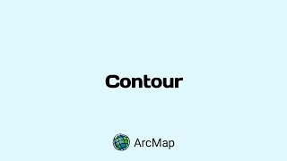 Contour ред ArcGisред ArcMap [upl. by Enovi143]