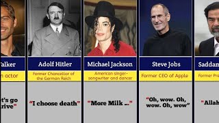 Last Words of Famous Historical Figures Before Death [upl. by Eelirol]