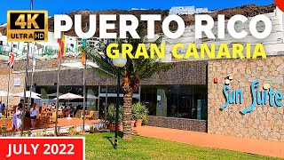 PUERTO RICO Gran Canaria July 2022 🔴 Terrazamar Sunsuites amp Heliomar Apartments to Shopping Center [upl. by Irtimd]