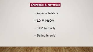 Tutorial 2  Aspirin  Advanced pharmaceutical analysis  5th level [upl. by Nnylesor17]