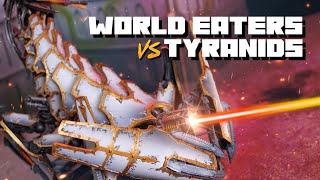 World Eaters vs Tyranids  Warhammer 40k 10th Edition Battle Report [upl. by Ynatirb965]