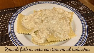 Ravioli fatti in casa con radicchio [upl. by Krute]