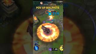 POV AP MALPHITE WILD RIFT 🤣🤣 shorts wildrift [upl. by Hogue963]