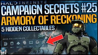 Halo Infinite ARMORY OF RECKONING  5 MUST GET HIDDEN ITEMS  SECRET COLLECTABLES  Complete Guide [upl. by Ephrem]