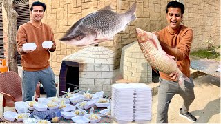 Aray wah Aaj Giant Fish bna k Distribute kr di [upl. by Iorgo117]