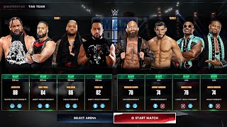 Blood Line Vs Johnny Gargano amp Angelo Dawkins amp Tommaso Ciampa  TAG TEAM MATCH IN SMACK DOWN [upl. by Hoagland]