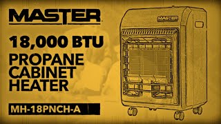 Master®  18000 BTU Propane Cabinet Heater [upl. by Thurman727]