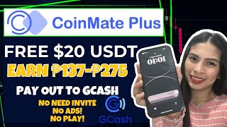 COINMATE PLUS  FREE 20 USDT AFTER SIGN UP  EARN DAILY  PAY OUT TO GCASH  COINMATE PLUS REVIEW [upl. by Lenni]