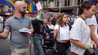 Paris Gay pride  Marche fiertés paris  1 [upl. by Bambi870]