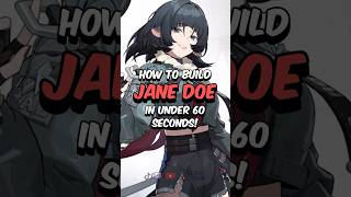 BEST JANE DOE BUILD  How to Build Jane Doe in 60 Seconds zzz zenlesszonezero hoyoverse [upl. by Rothberg413]