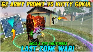 Gamers Zone Promit Vs Kutty Gokul Indias Top Youtubers Last Zone WarSolo Heist Match 1 Highlights [upl. by Utley664]