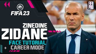 FIFA 23 ZINEDINE ZIDANE FACE FIFA 23  TUTORIAL  CAREER MODE  MANAGER [upl. by Zullo]