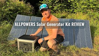 Best Power Bank For Overlanding  First Hand Allpowers Solar Generator Kit Review [upl. by Alhan]