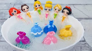 Disney Princess Doll Makeover DIY Miniature Ideas for Barbie Wig Derss Feceup and more [upl. by Lesly]