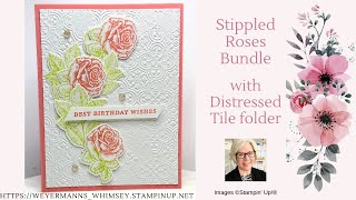 Stippled Roses Bundle from Stampin Up card idea 2 of 4 [upl. by Apurk678]