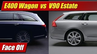 Face Off 2017 MercedesBenz E400 Wagon vs Volvo V90 Estate [upl. by Hanae]