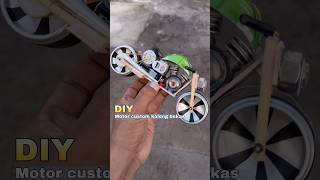 Diy kreatif motor moge custom kaleng bekas bertenaga diy creative toys mainan motor dinamo [upl. by Carmen472]