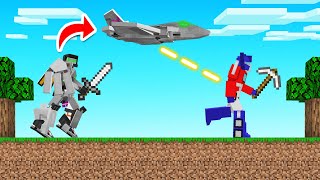 HUNTERS vs TRANSFORMER SPEEDRUNNER Minecraft [upl. by Haisi]