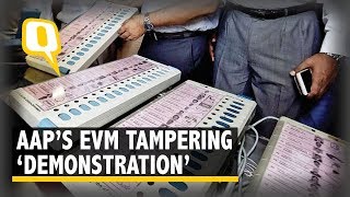 The Quint  Watch AAP ‘Demonstrates’ How to Hack an EVM in Delhi Assembly [upl. by Esinart868]