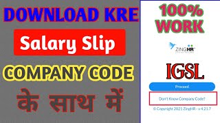 How to Download Salary payslip With Company Code। Hindi payslip salary slip [upl. by Gillette]