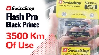 Flash Pro Black PrinceSwissStop Brake Pads Review After 3500km [upl. by Enylrac343]