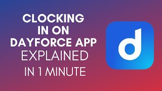 How To Clock In On Dayforce App 2024 [upl. by Ibbie]