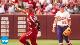 Oklahoma vs Clemson 2023 super regionals softball Game 2 highlights [upl. by Ferneau]