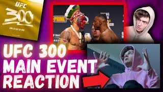 ALEX PEREIRA VS JAMAHAL HILL KO REACTION  UFC 300 MAIN EVENT [upl. by Corilla455]