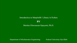 Intro Matplotlib [upl. by Harol621]