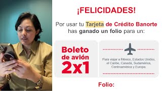 PROMO VUELOS 2X1 BANORTE UNO GRATIS [upl. by Alcinia]